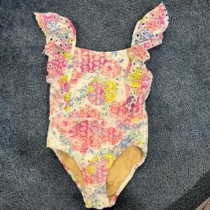 NWOT Eyelet girls bathing suit
